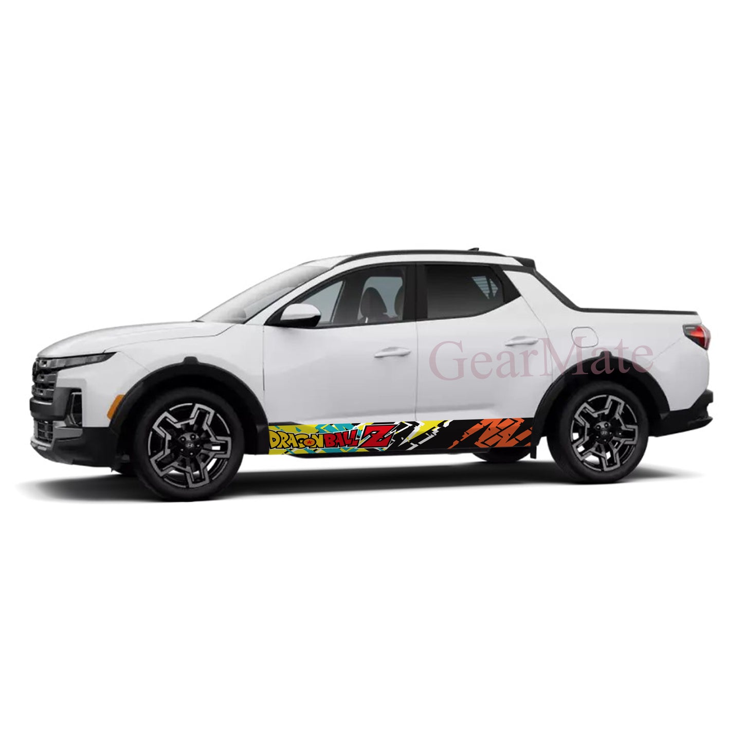 Sport Racing Dragon Ball Z Rocker Panel Graphic Decal Kit (Left & Right Sides) - High Quality Vinyl for Trucks & SUVs