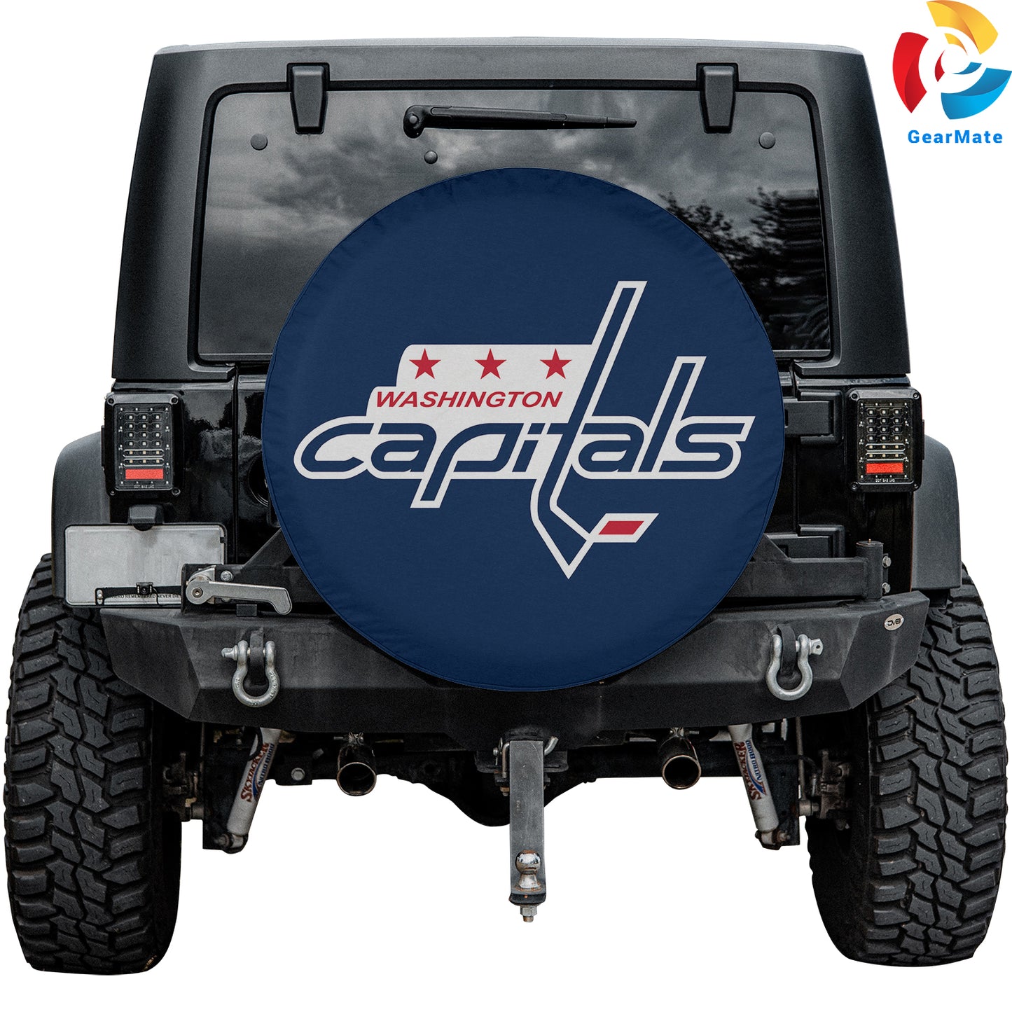 Washington Capitals NHL Hookey Season Spare Tire Cover – Premium Waterproof UV-Resistant Protector