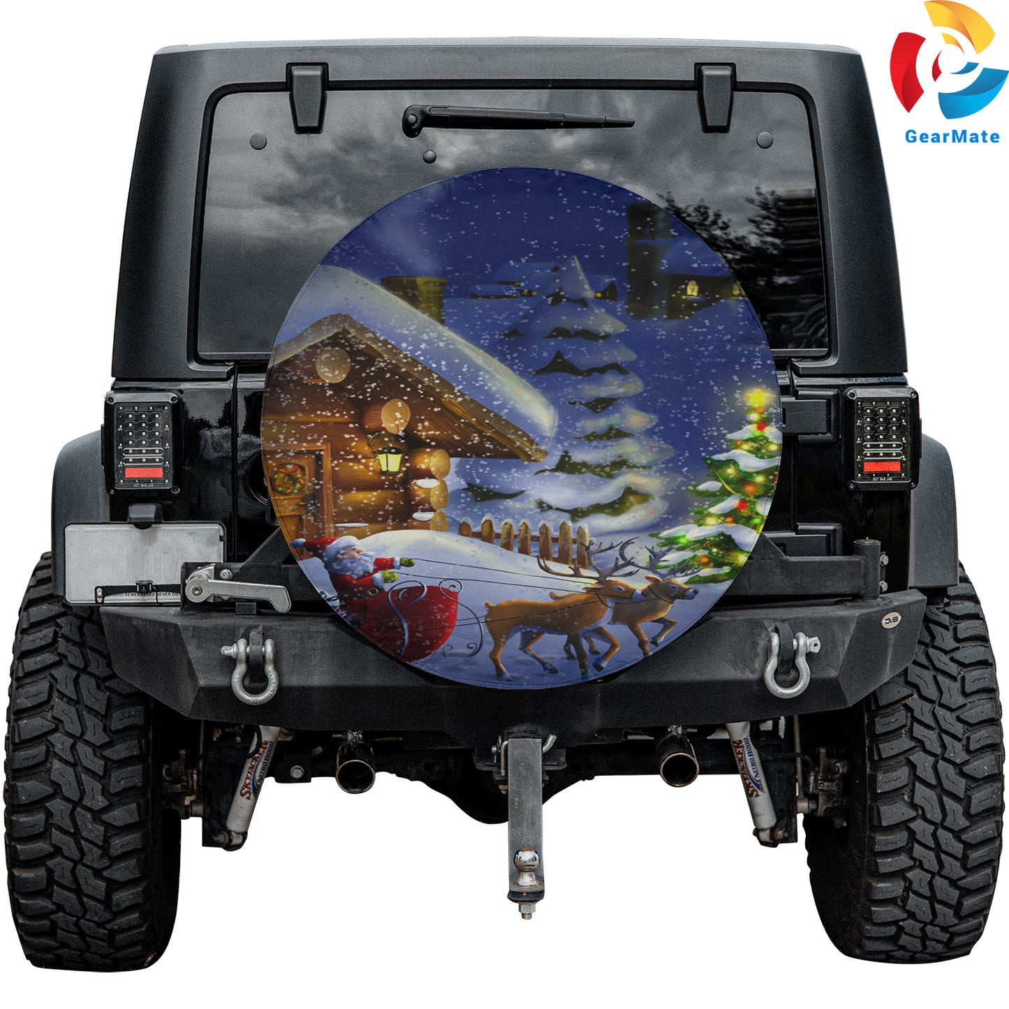 Merry Christmas 2024 Vibe Spare Tire Cover – Premium Waterproof UV Resistant Protector