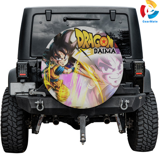 Dragon Ball DAIMA Fan Art Spare Tire Cover – Premium Waterproof UV-Resistant Protector