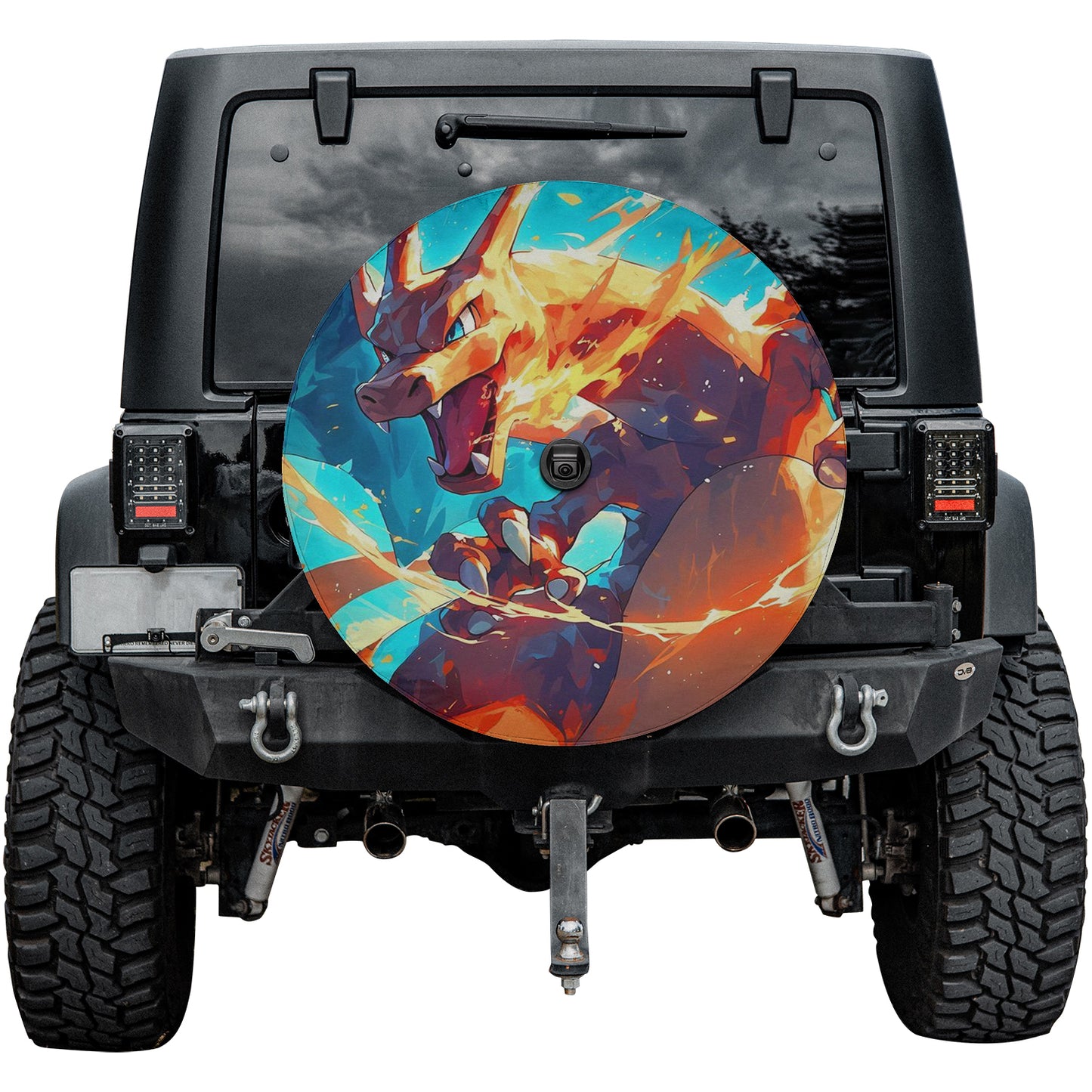 Pokemon Charizard Anime Spare Tire Cover – Premium Waterproof UV Resistant Protector