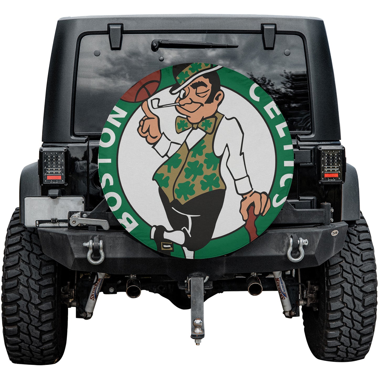 Boston Celtics Spare Tire Cover – Premium Waterproof UV-Resistant Protector