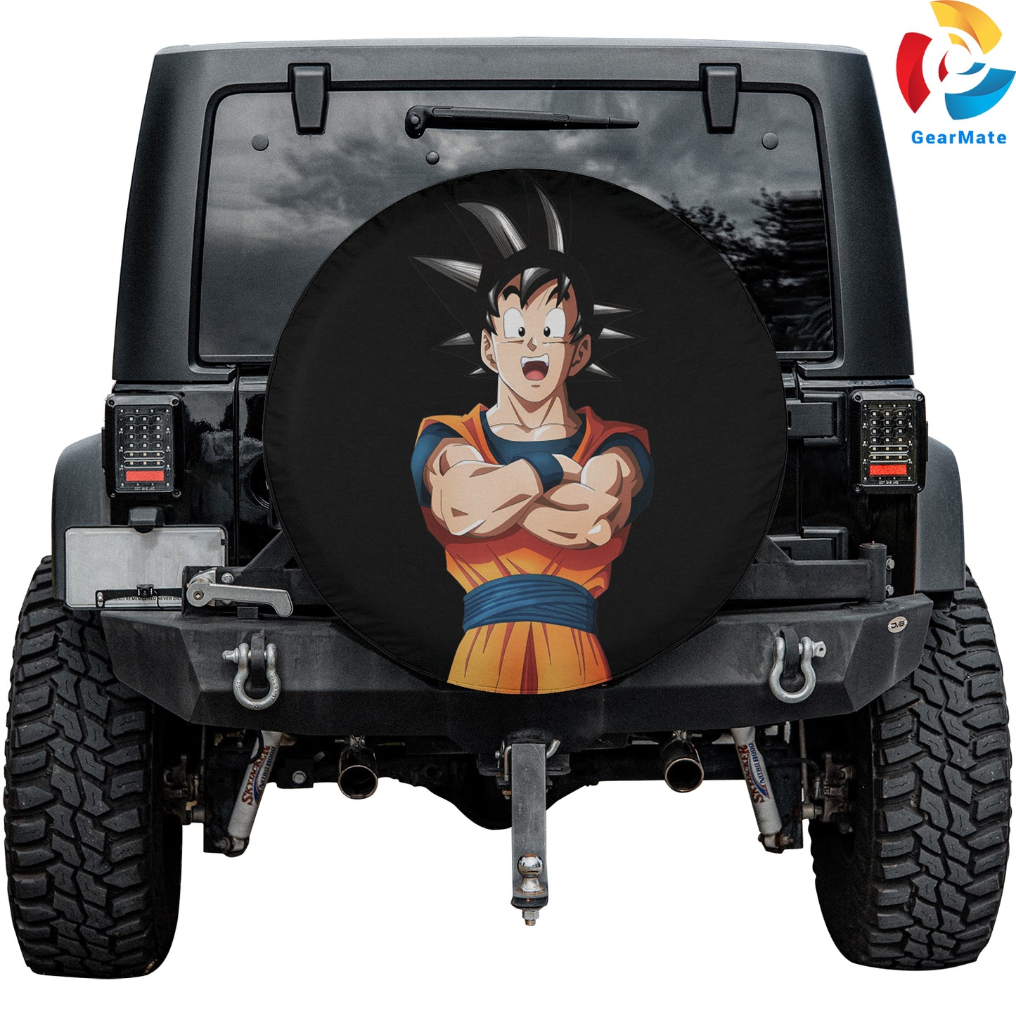 Dragon Ball Super Goku AMOLED Spare Tire Cover – Premium Waterproof UV-Resistant Protector