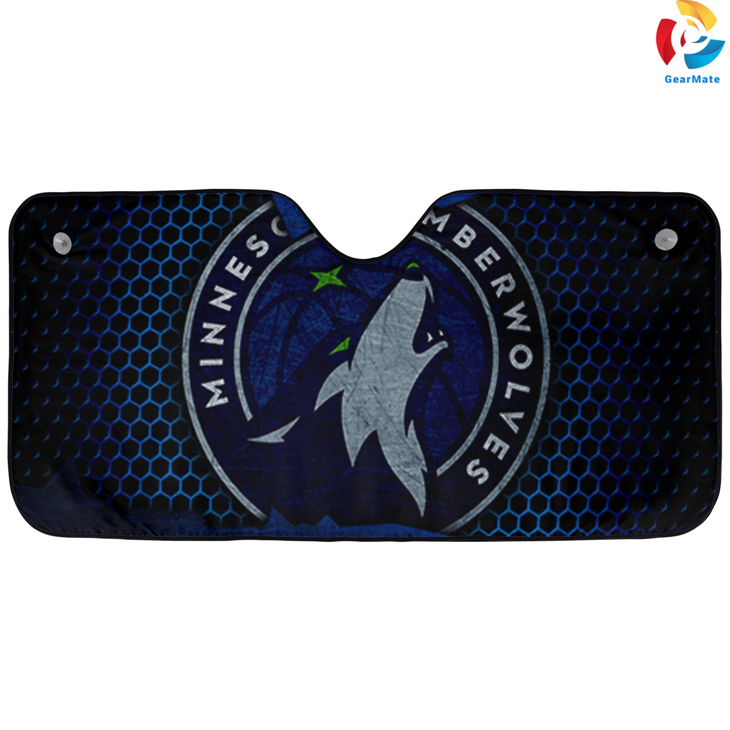 Minnesota Timberwolves NBA Reflective Car Sunshade – Premium Heat & UV Protection, Universal Fit