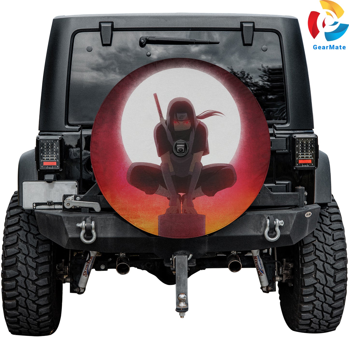 Itachi Uchiha Iconic Spare Tire Cover – Premium Waterproof UV Resistant Protector