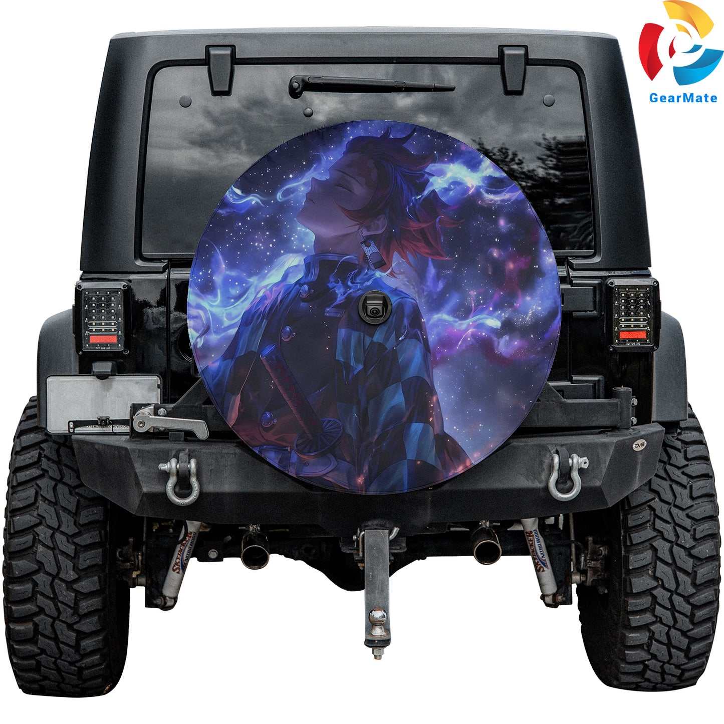 Demon Slayer Spare Tire Cover – Premium Waterproof UV Resistant Protector
