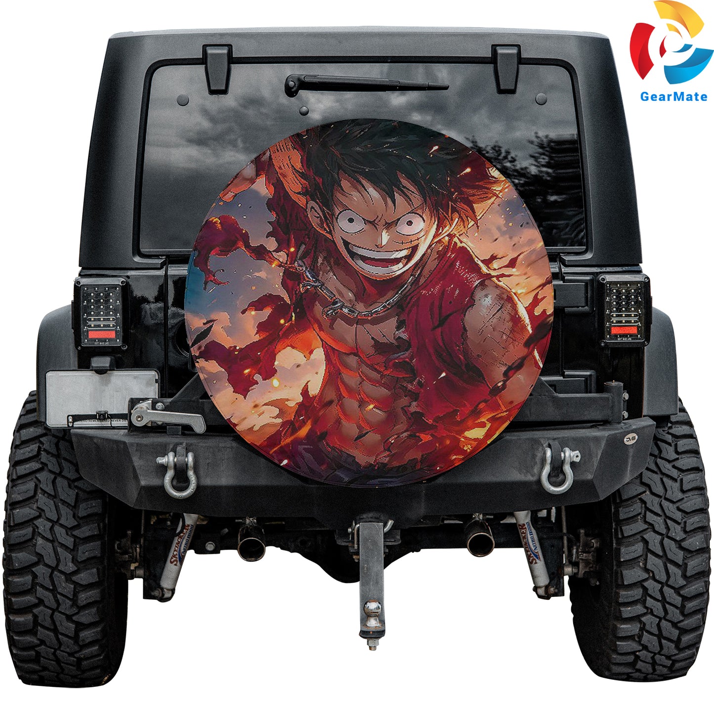 One Piece Lutfi Manga Fans Spare Tire Cover – Premium Waterproof UV-Resistant Protector