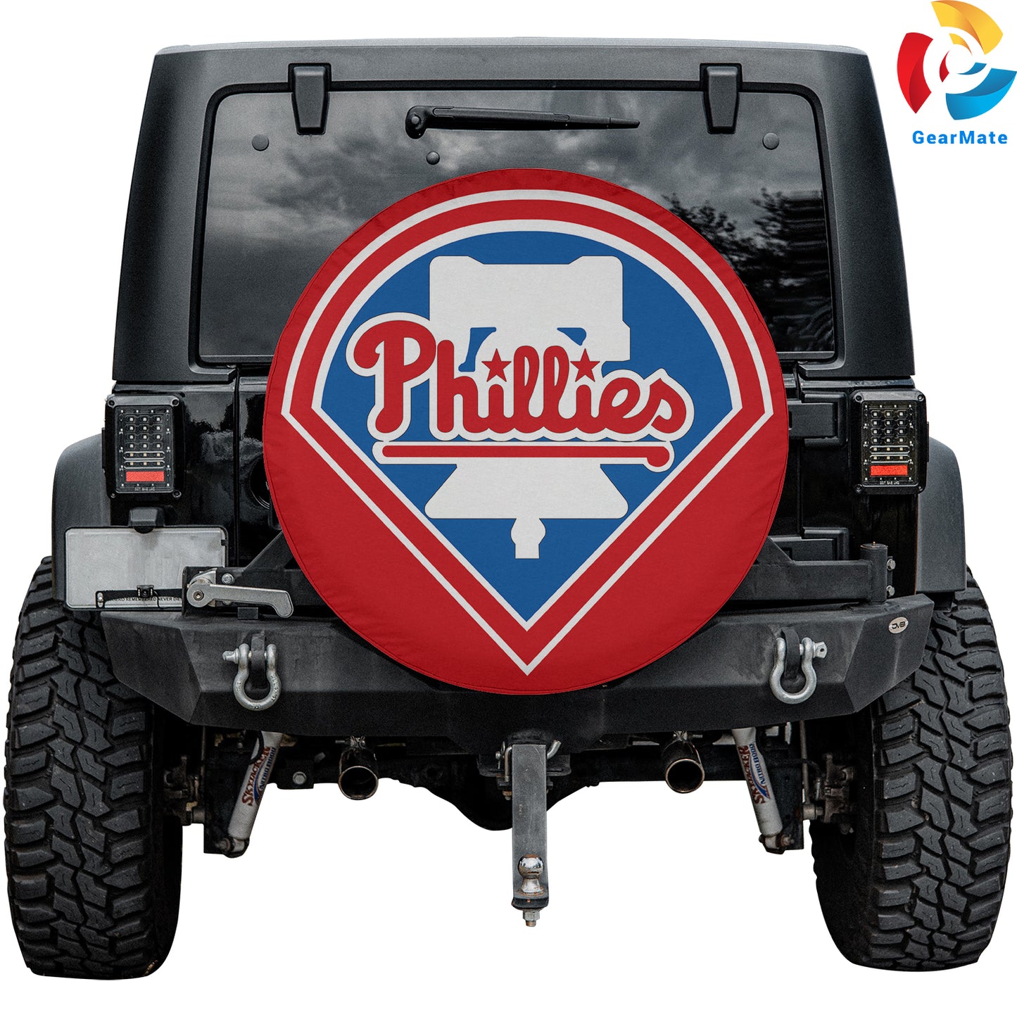 Philadelphia Phillies MLB Spare Tire Cover – Premium Waterproof UV-Resistant Protector