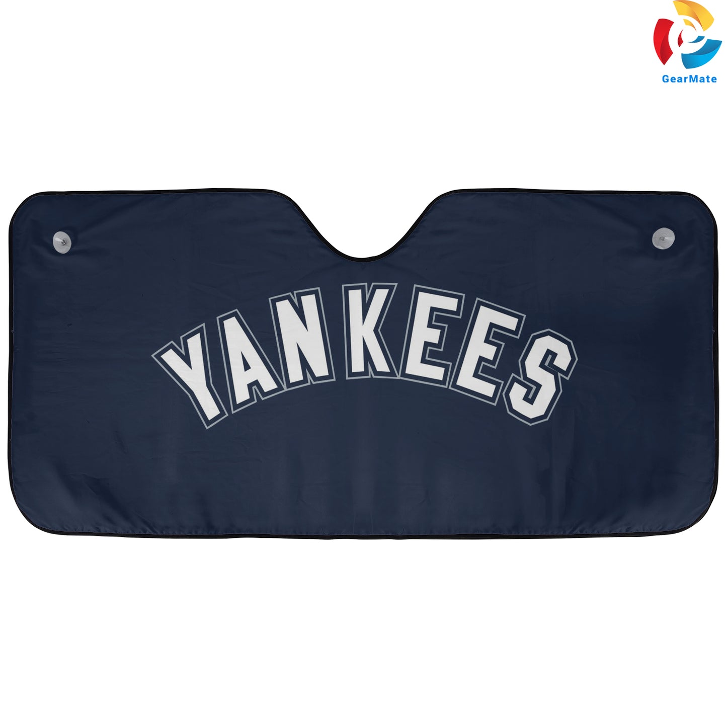 New York Yankees Basic Blue Reflective Car Sunshade – Premium Heat & UV Protection, Universal Fit