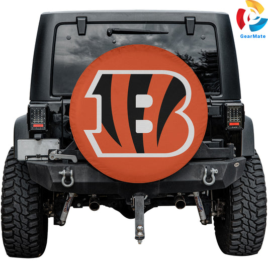 Cincinnati Bengals Gear Spare Tire Cover – Premium Waterproof UV-Resistant Protector