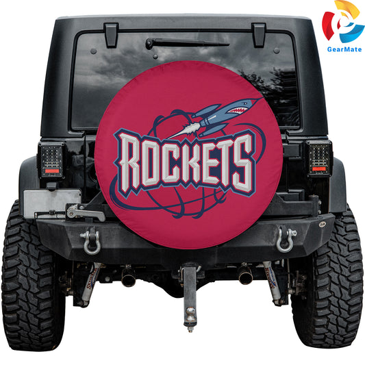 Houston Rockets NBA Team Spare Tire Cover – Premium Waterproof UV-Resistant Protector