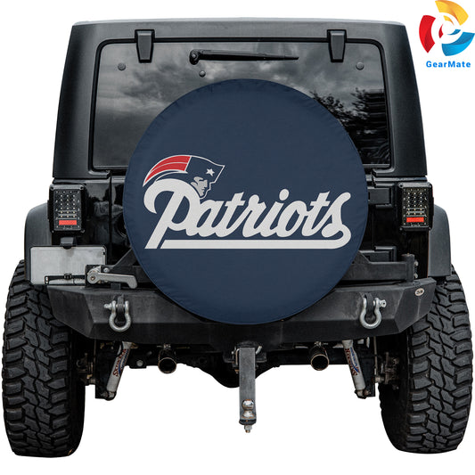 New England Patriots Fan Spare Tire Cover – Premium Waterproof UV-Resistant Protector