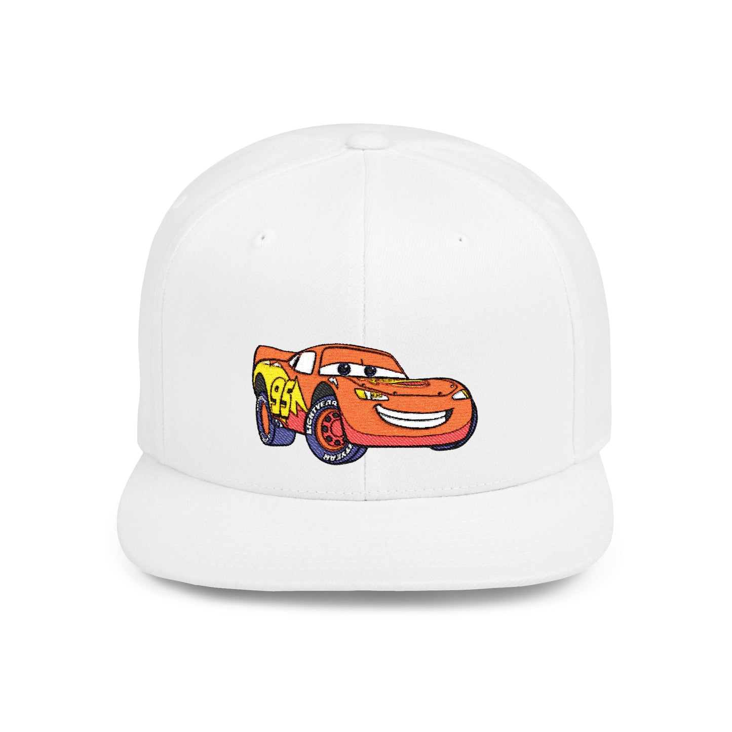 Lightning McQueen Cars Disney Flat Bill Snapback – Lightweight, Custom Fit, Premium Quality