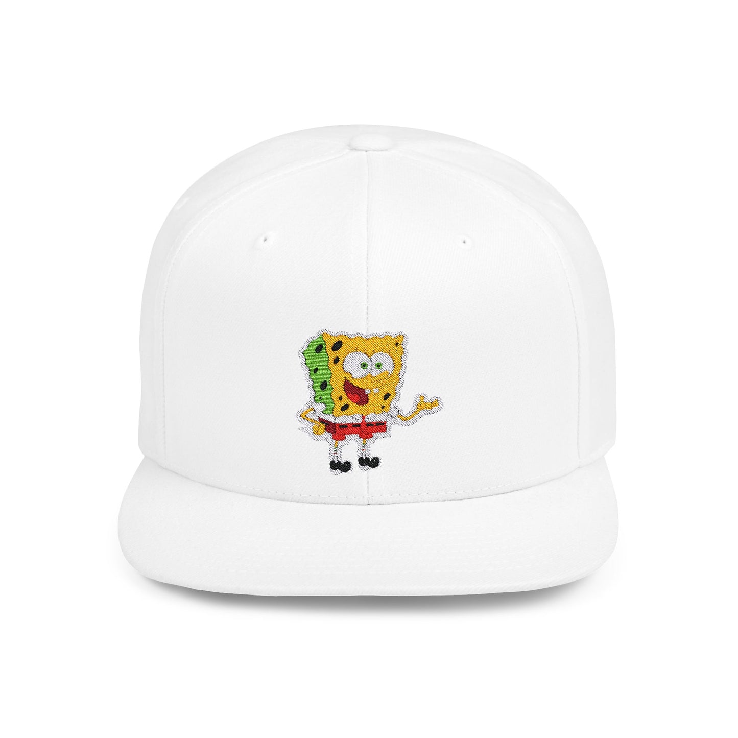 Bob Esponja Flat Bill Snapback – Lightweight, Custom Fit, Premium Quality