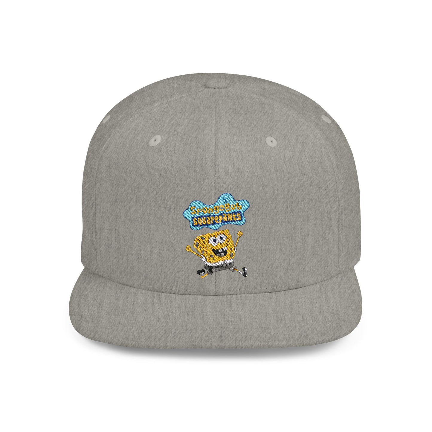 Spongebob Squarepants Flat Bill Snapback – Lightweight, Custom Fit, Premium Quality