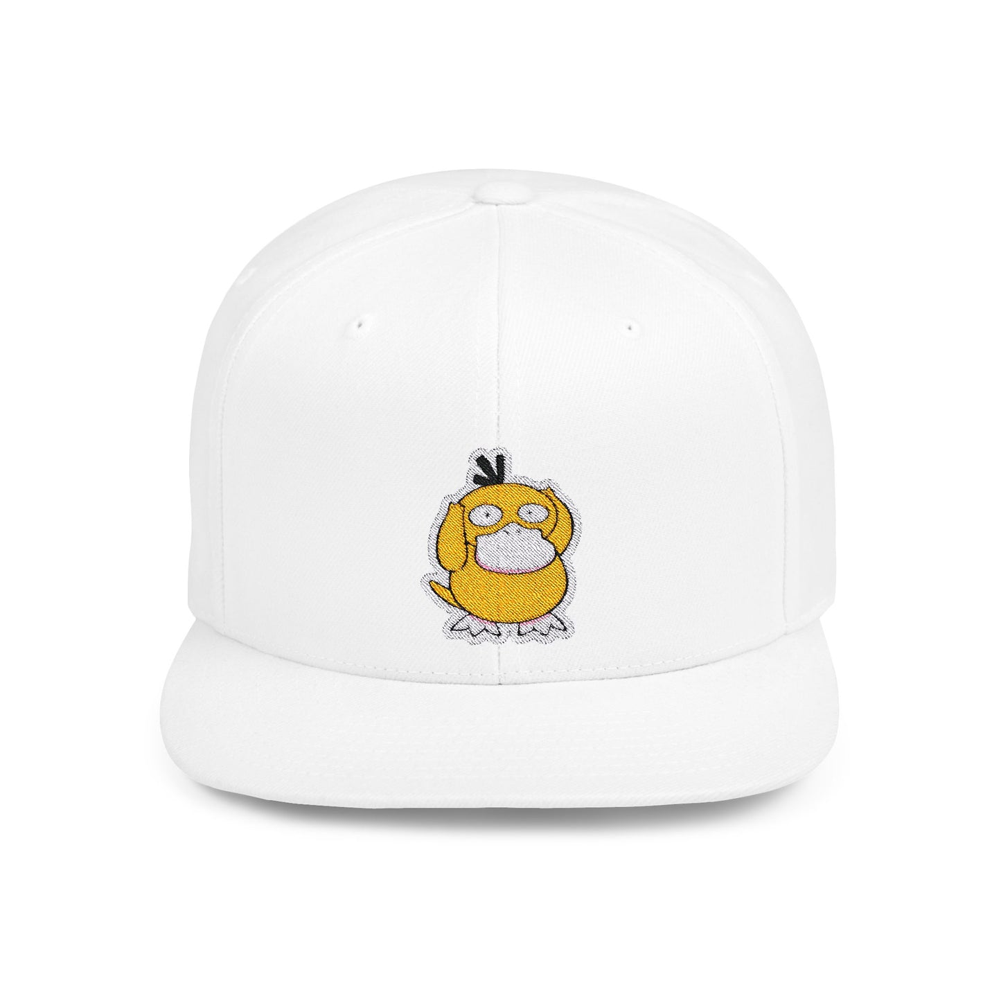 Psyduck Pokemon Flat Bill Snapback – Lightweight, Custom Fit, Premium Quality