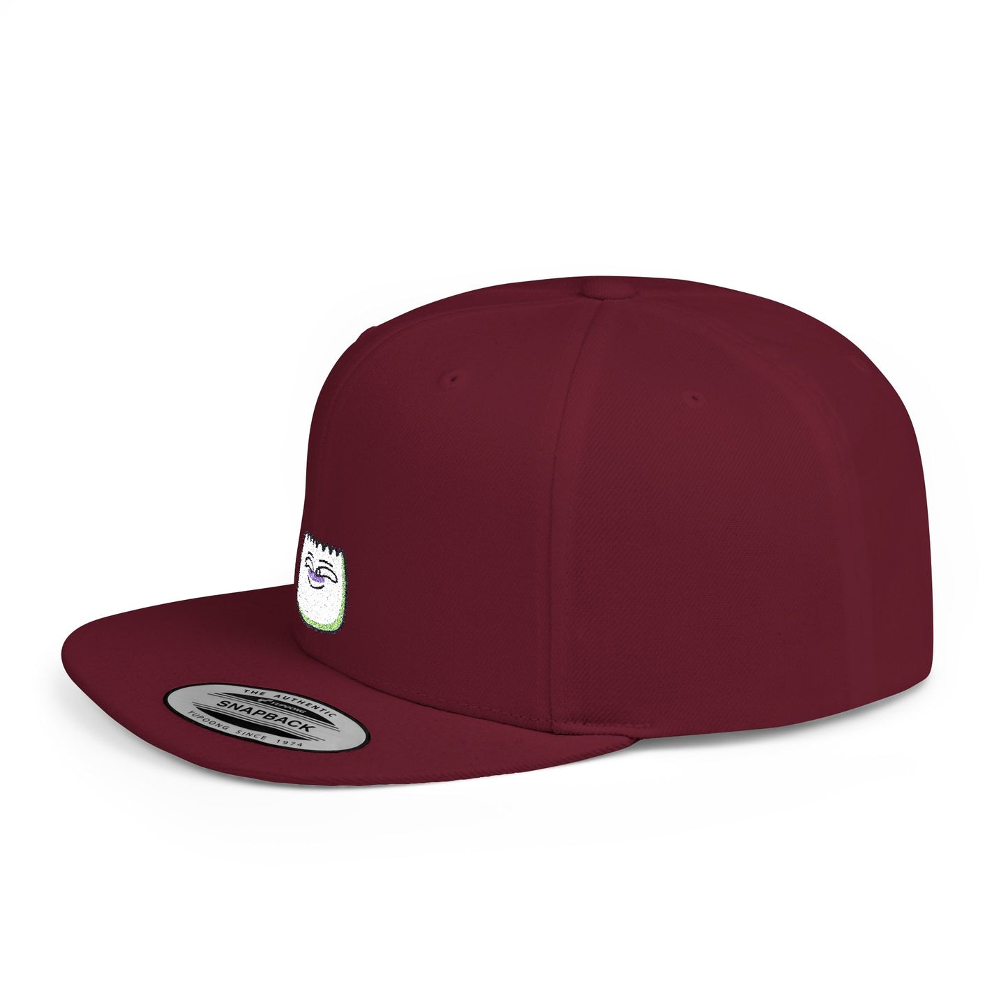Icons Embroidered Hehe Face Flat Bill Snapback – Lightweight, Custom Fit, Premium Quality