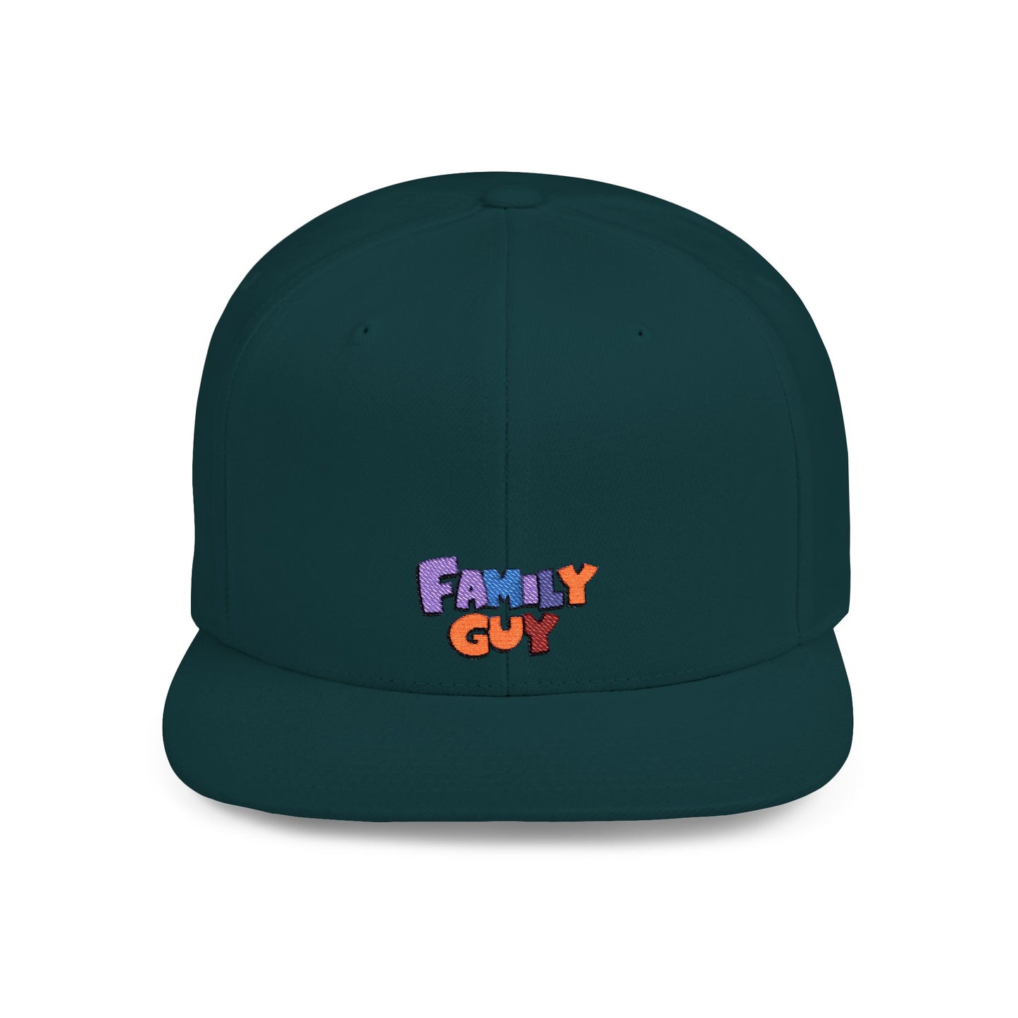 Icons Embroidered Family Guy Flat Bill Snapback – Lightweight, Custom Fit, Premium Quality