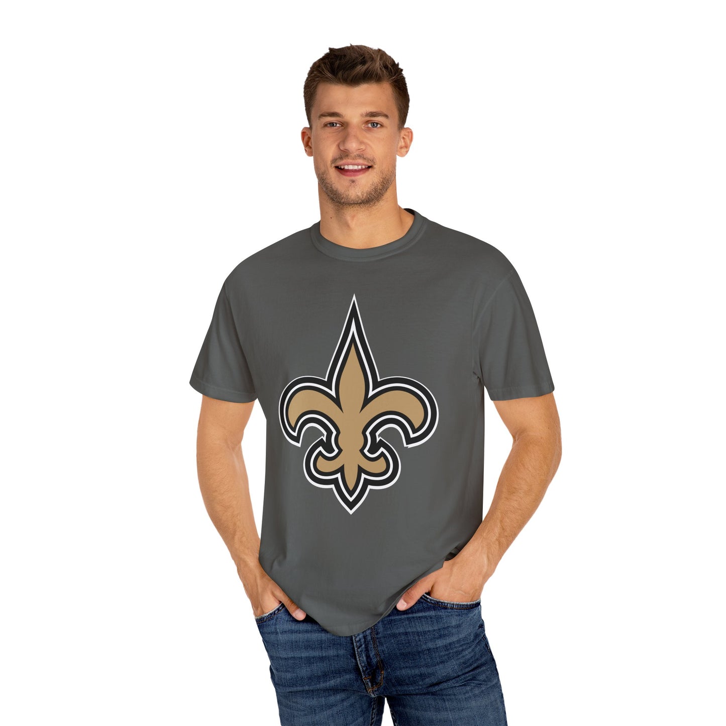 New Orleans Saints Merchandise Garment-Dyed T-Shirt – Premium Cotton Tee for Customization