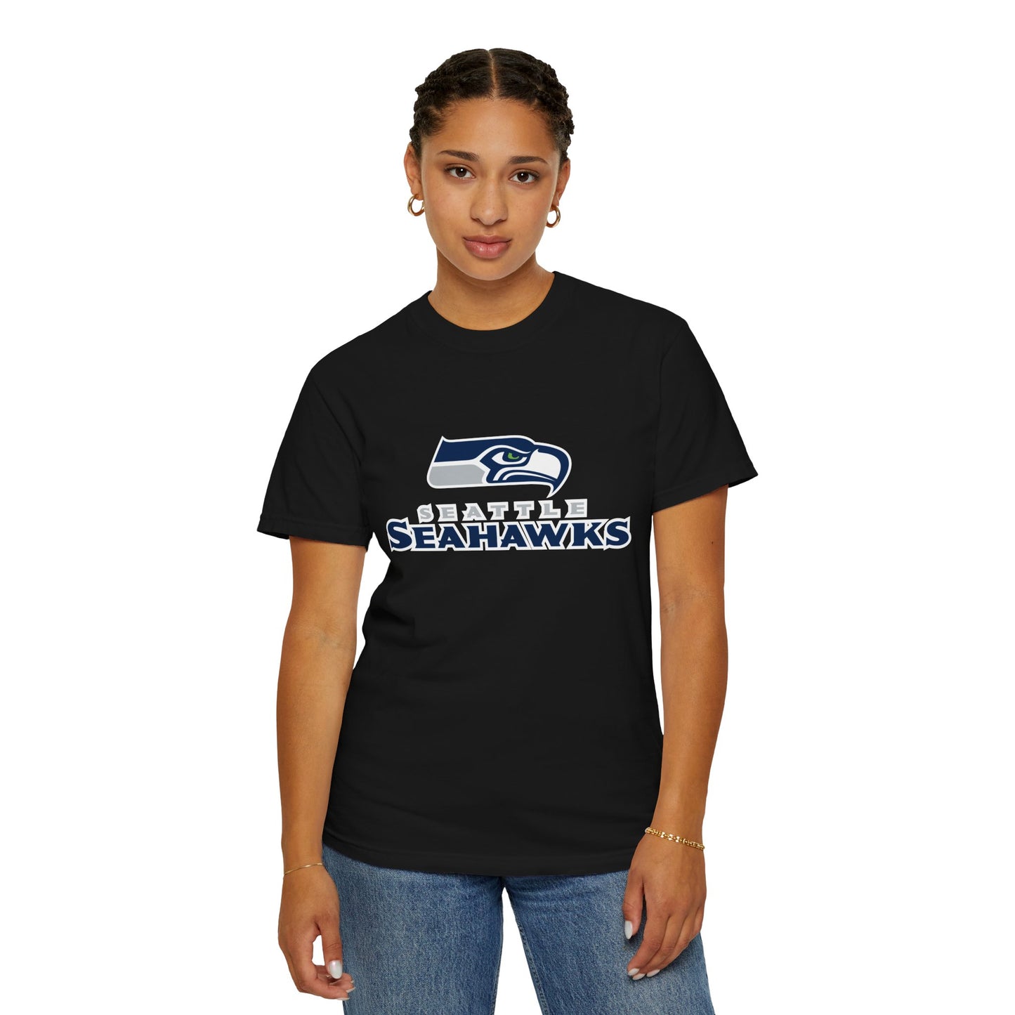 Seattle Seahawks Gear Garment-Dyed T-Shirt – Premium Cotton Tee for Customization