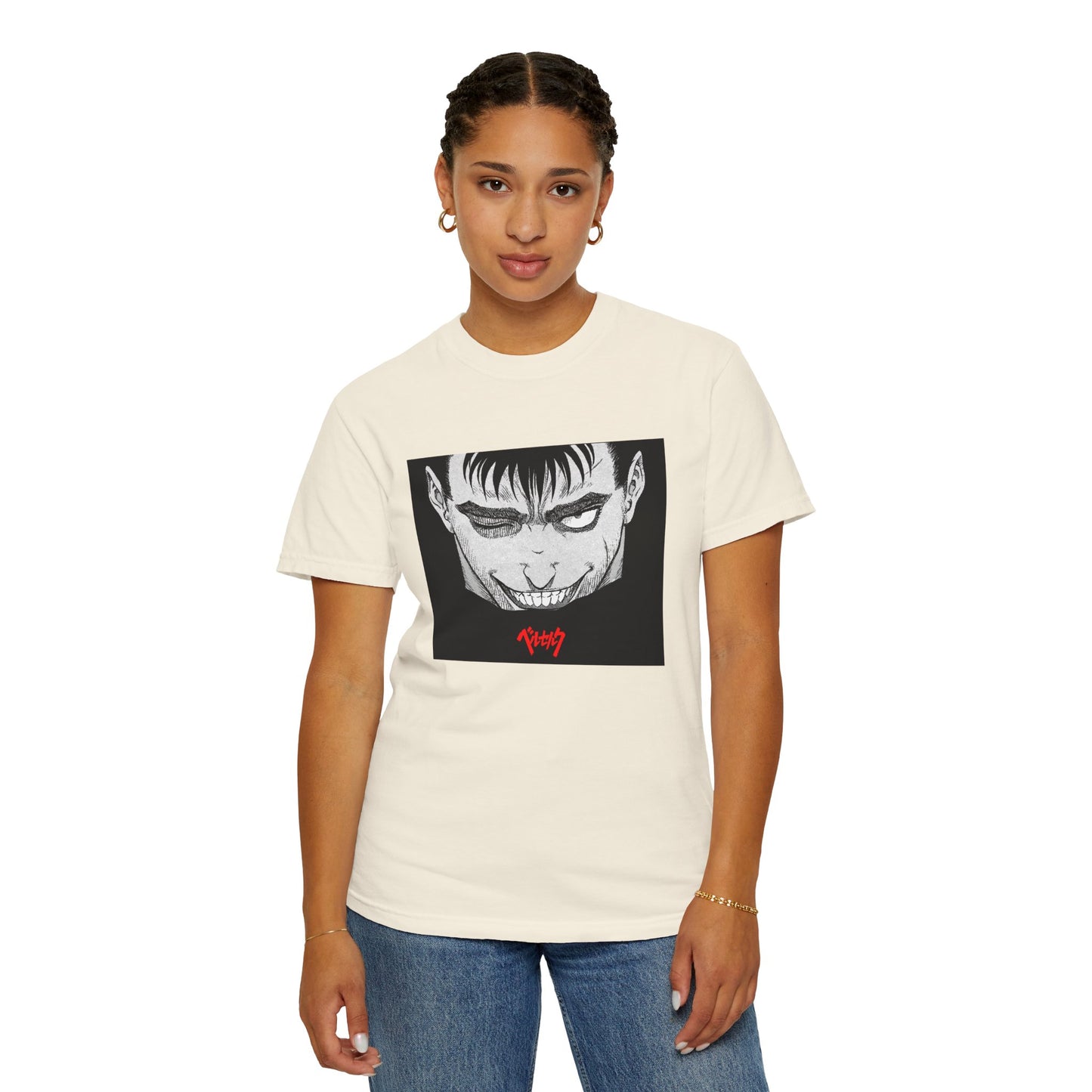Berserk Fan Art Garment-Dyed T-Shirt – Premium Cotton Tee for Customization