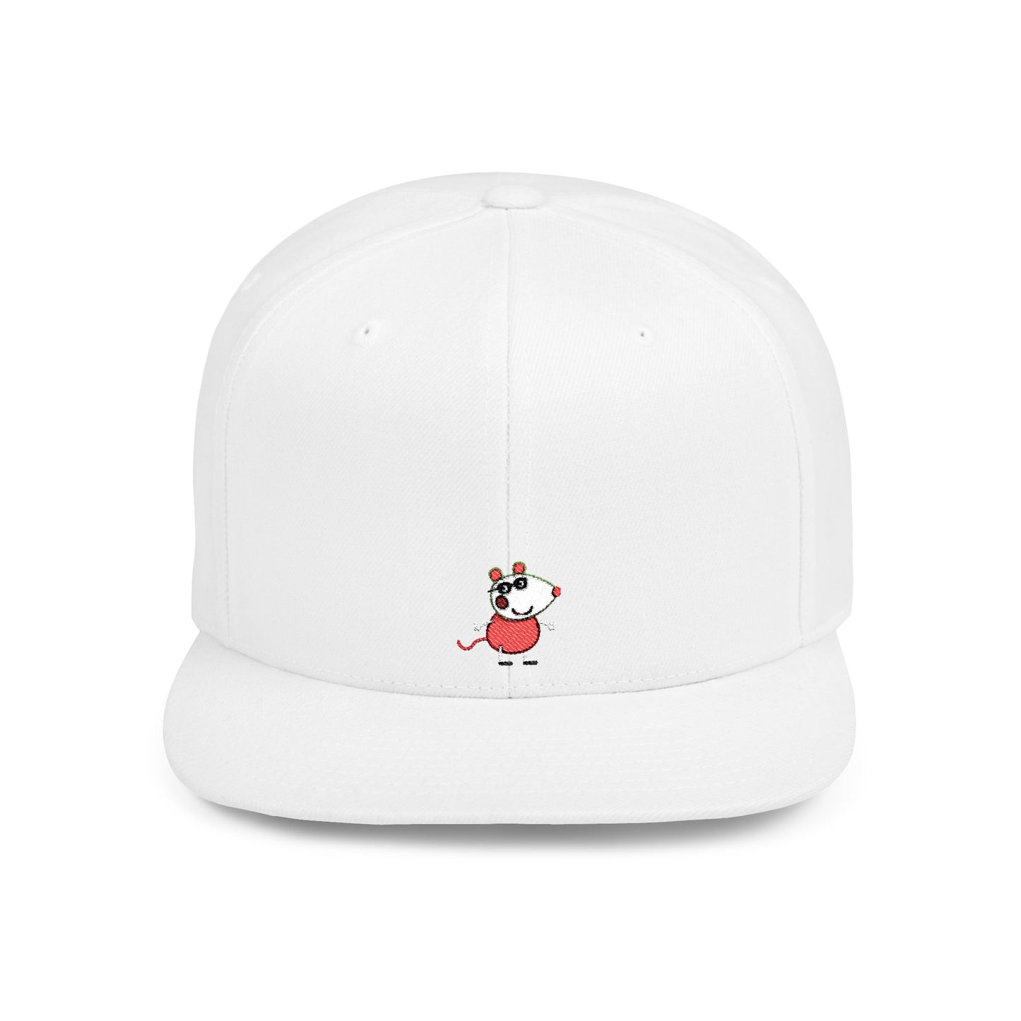 Icons Embroidered Peppa Flat Bill Snapback – Lightweight, Custom Fit, Premium Quality