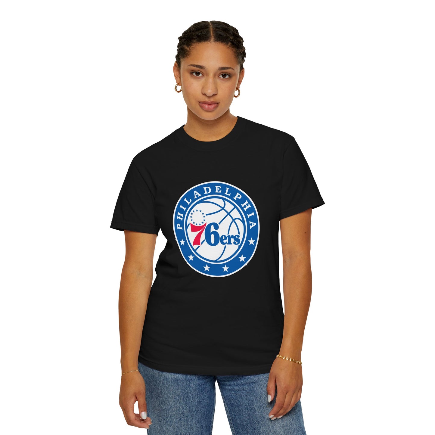 Philadelphia 76ers Basketball Life Garment-Dyed T-Shirt – Premium Cotton Tee for Customization