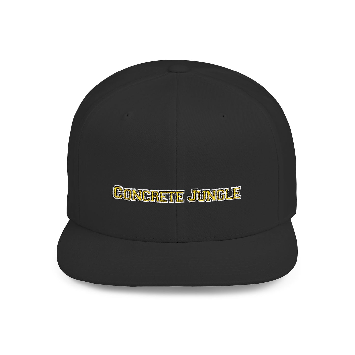 Text Concrete Jungle Flat Bill Snapback – Lightweight, Custom Fit, Premium Quality