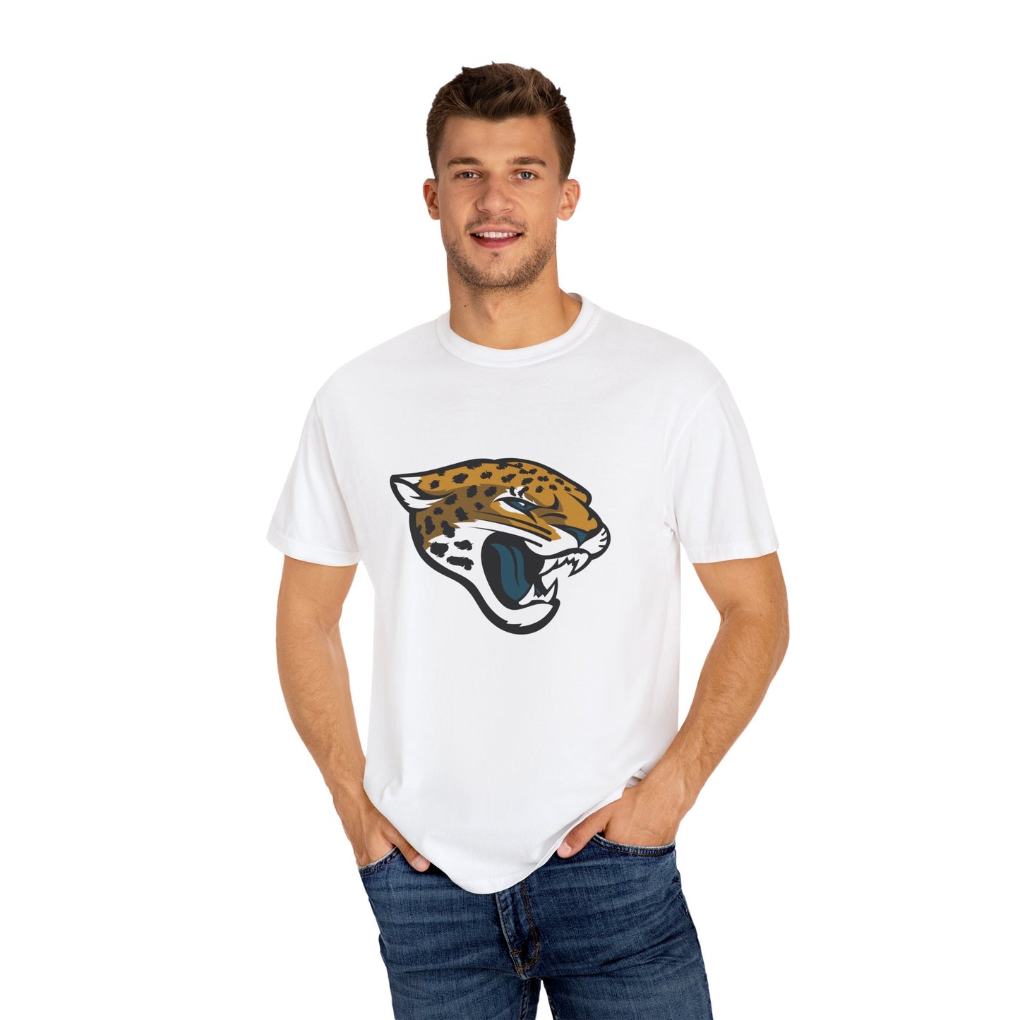 Jacksonville Jaguars Team Merch Garment-Dyed T-Shirt – Premium Cotton Tee for Customization