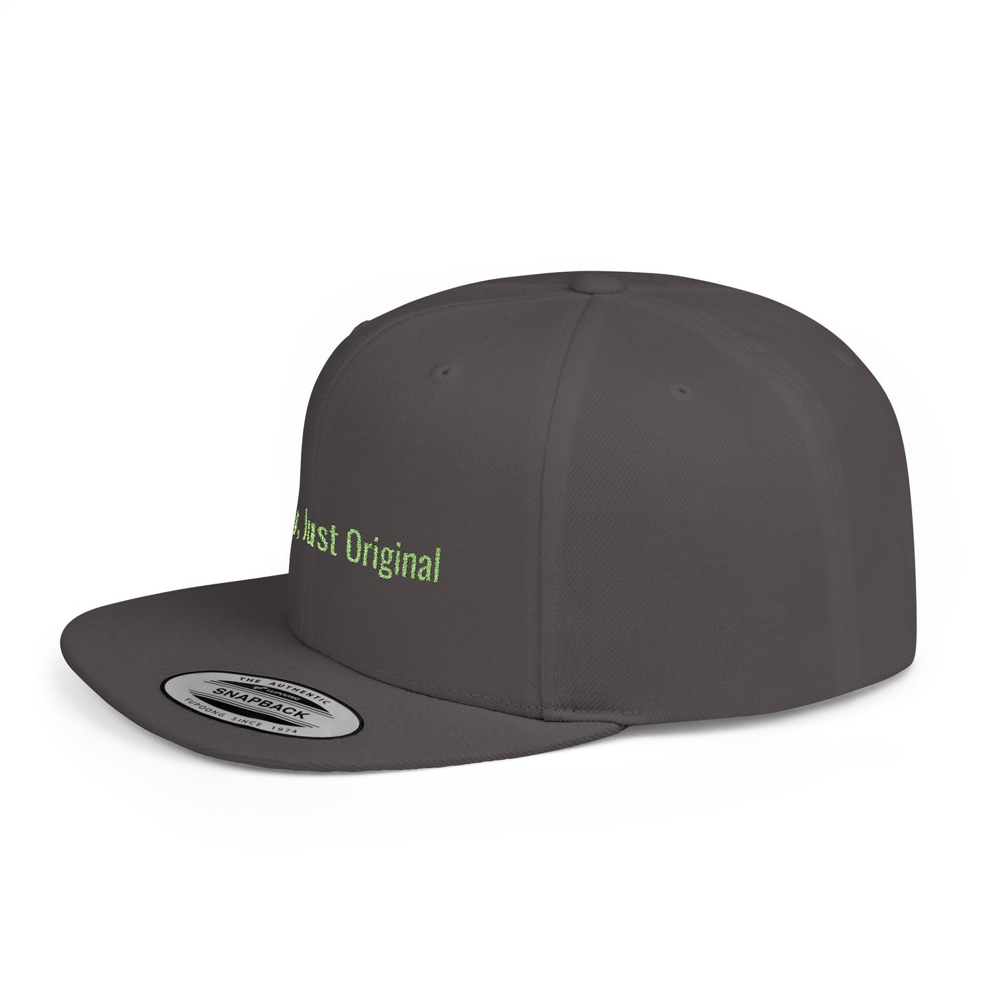 Text No Copy, Just Original Flat Bill Snapback – Lightweight, Custom Fit, Premium Quality