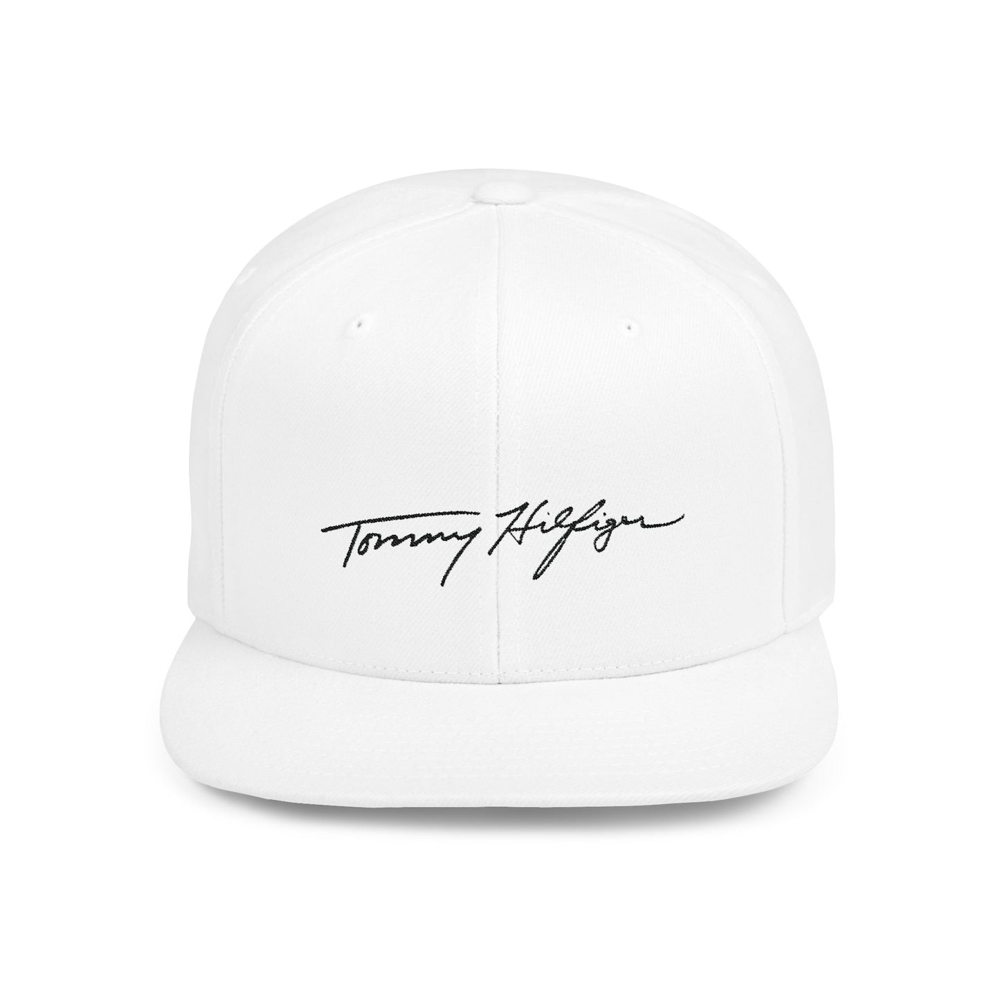 Tommy Hilfiger Signature Flat Bill Snapback – Lightweight, Custom Fit, Premium Quality