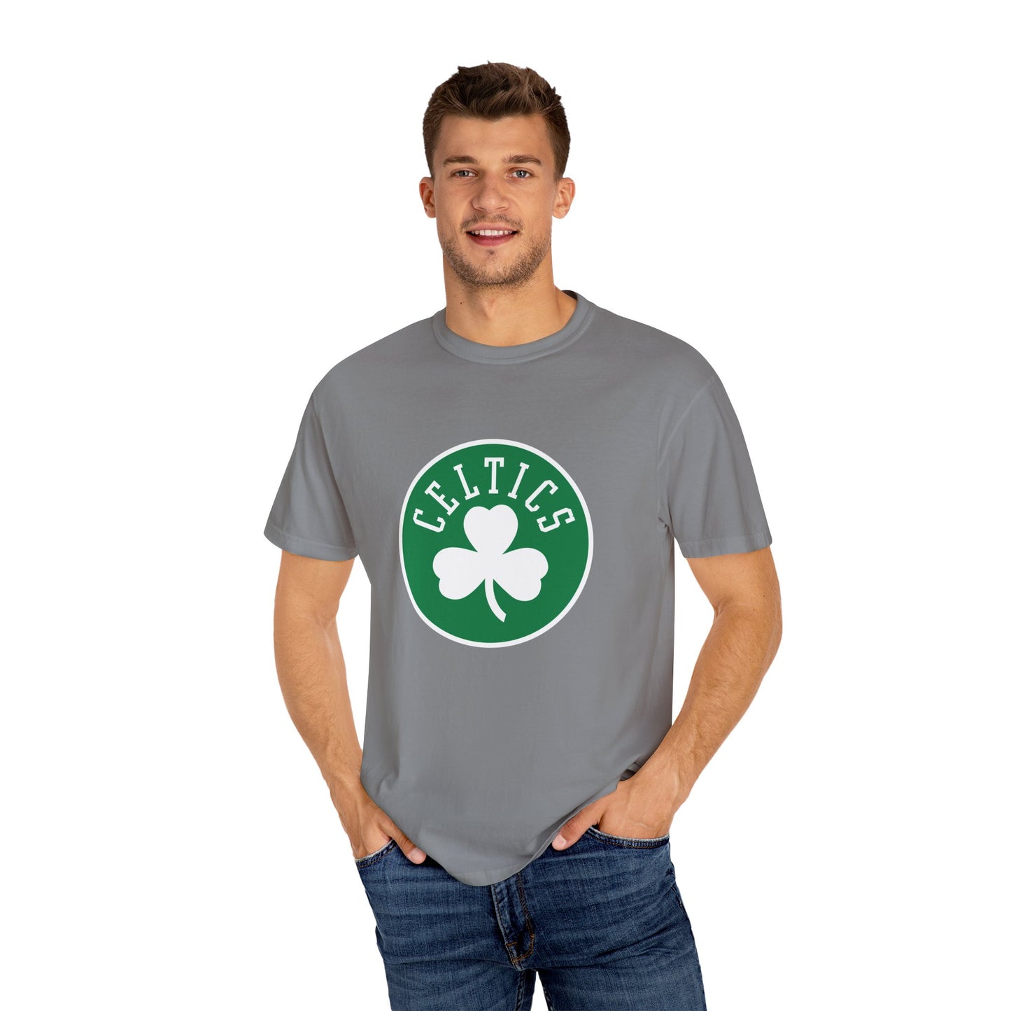 Boston Celtics Hoop Lifestyle Garment-Dyed T-Shirt – Premium Cotton Tee for Customization