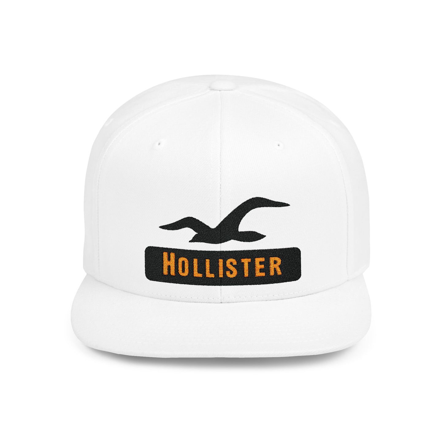 Hollister Flat Bill Snapback – Lightweight, Custom Fit, Premium Quality