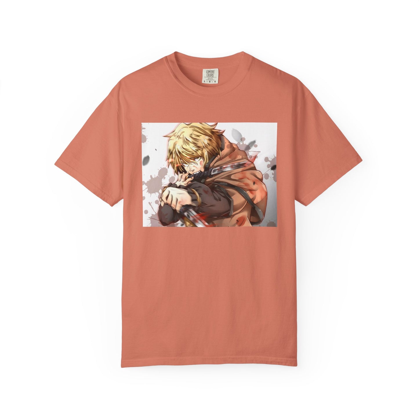 Vinland Saga Manga Garment-Dyed T-Shirt – Premium Cotton Tee for Customization