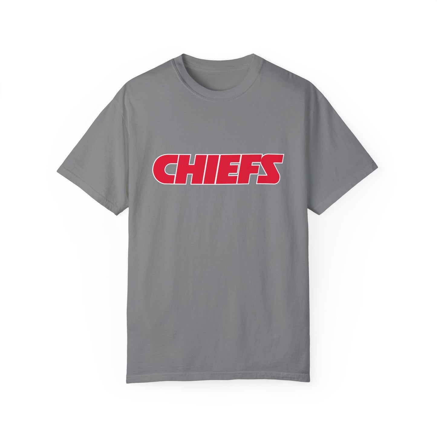 Kansas City Chiefs Team Merch Garment-Dyed T-Shirt – Premium Cotton Tee for Customization