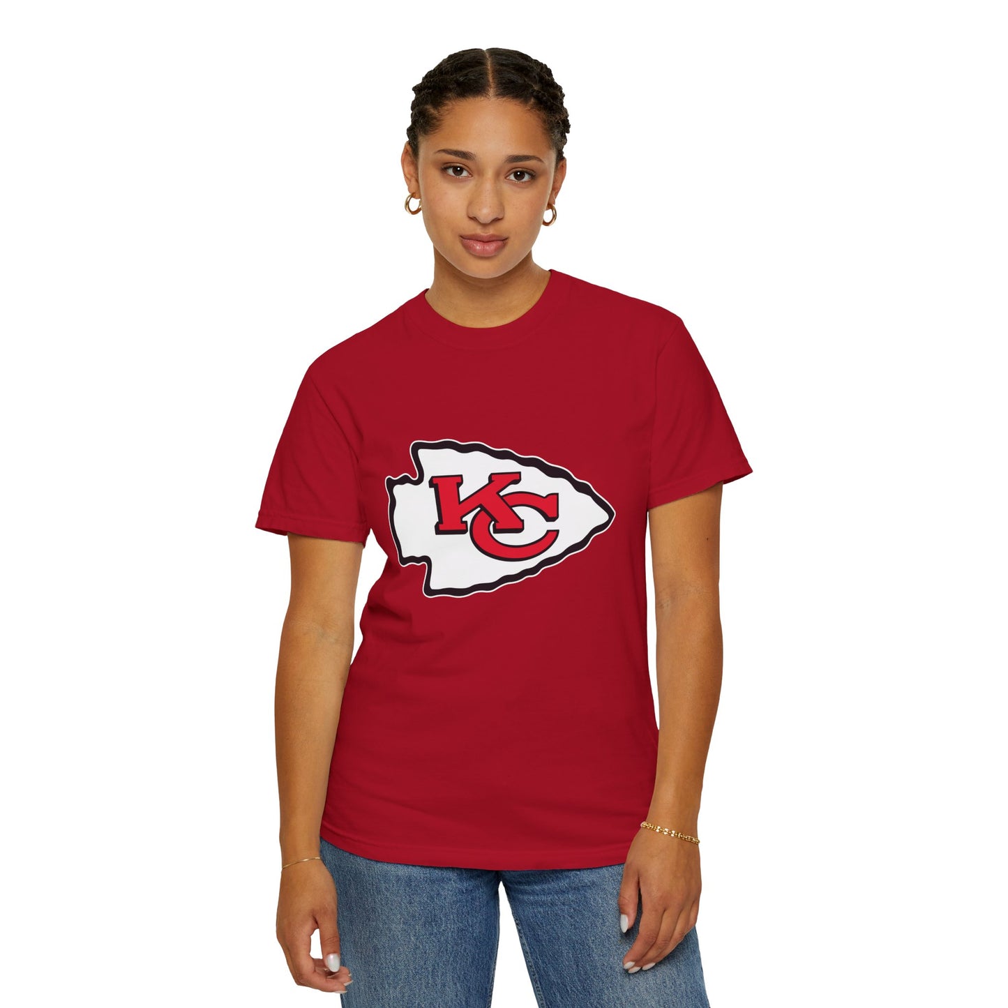 Kansas City Chiefs Collectibles Garment-Dyed T-Shirt – Premium Cotton Tee for Customization