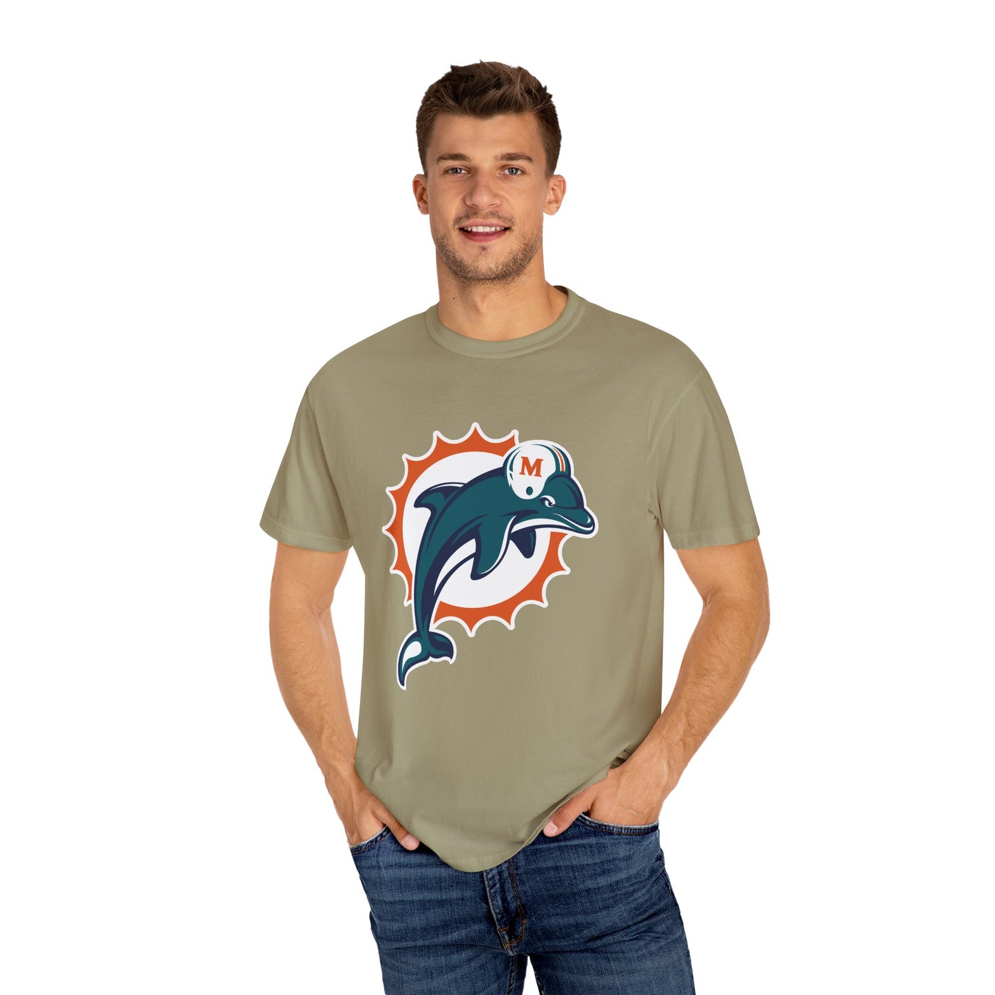 Miami Dolphins Gear Garment-Dyed T-Shirt – Premium Cotton Tee for Customization