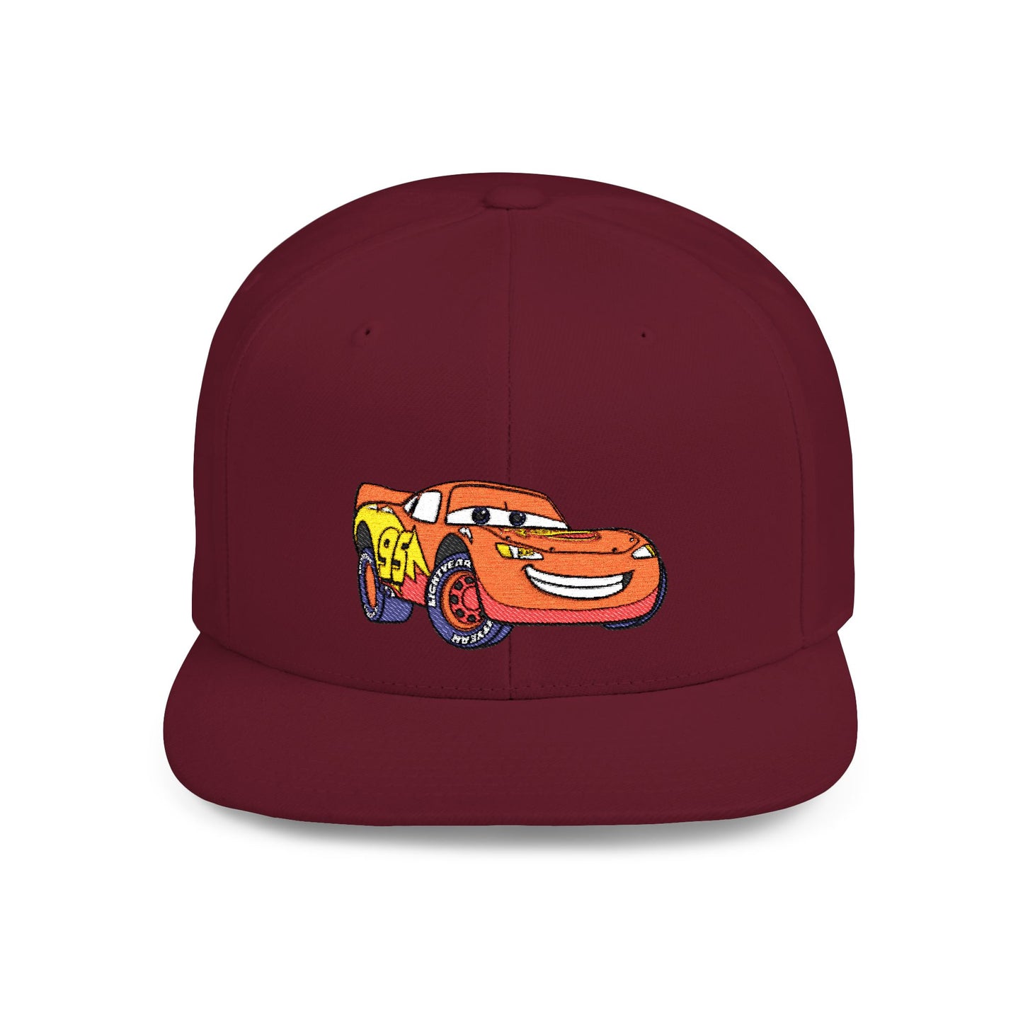 Lightning McQueen Cars Disney Flat Bill Snapback – Lightweight, Custom Fit, Premium Quality