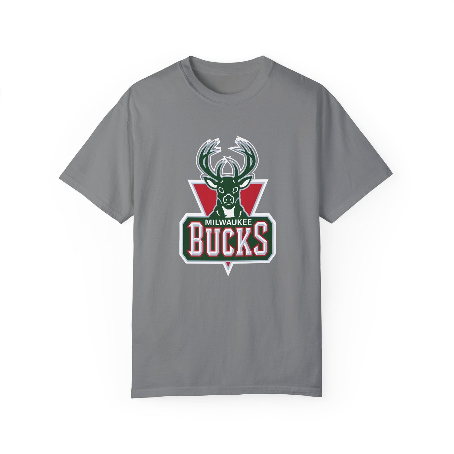 Milwaukee Bucks Hoop Lifestyle Garment-Dyed T-Shirt – Premium Cotton Tee for Customization