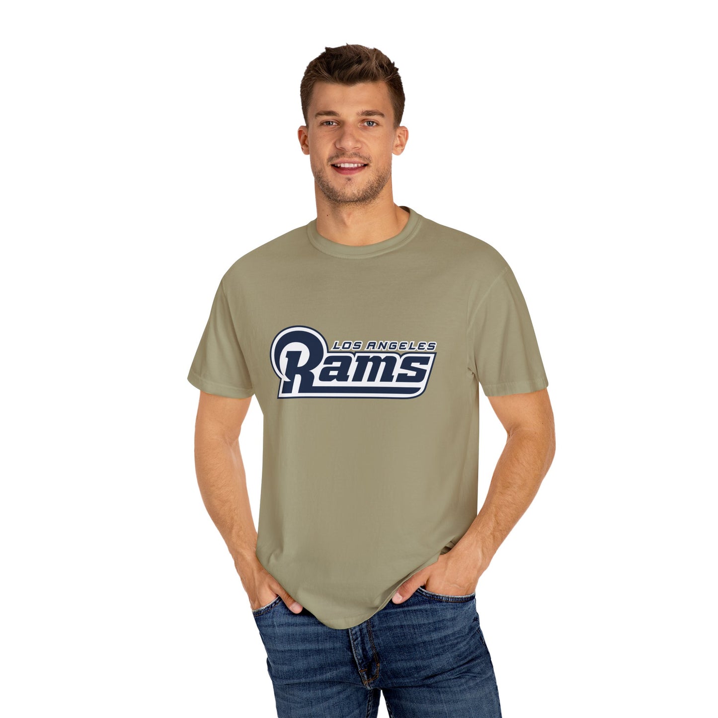 Los Angeles Rams Gear Garment-Dyed T-Shirt – Premium Cotton Tee for Customization