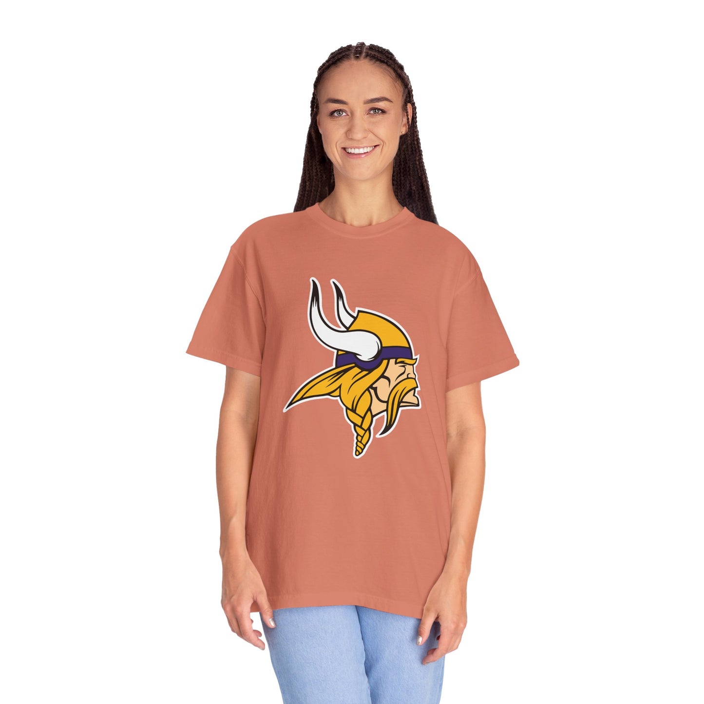 Minnesota Vikings Gear Garment-Dyed T-Shirt – Premium Cotton Tee for Customization