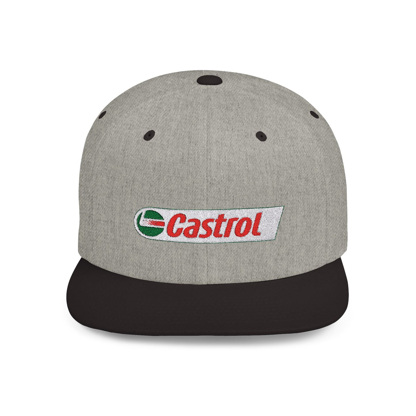 Castrol Flat Bill Snapback – Lightweight, Custom Fit, Premium Quality