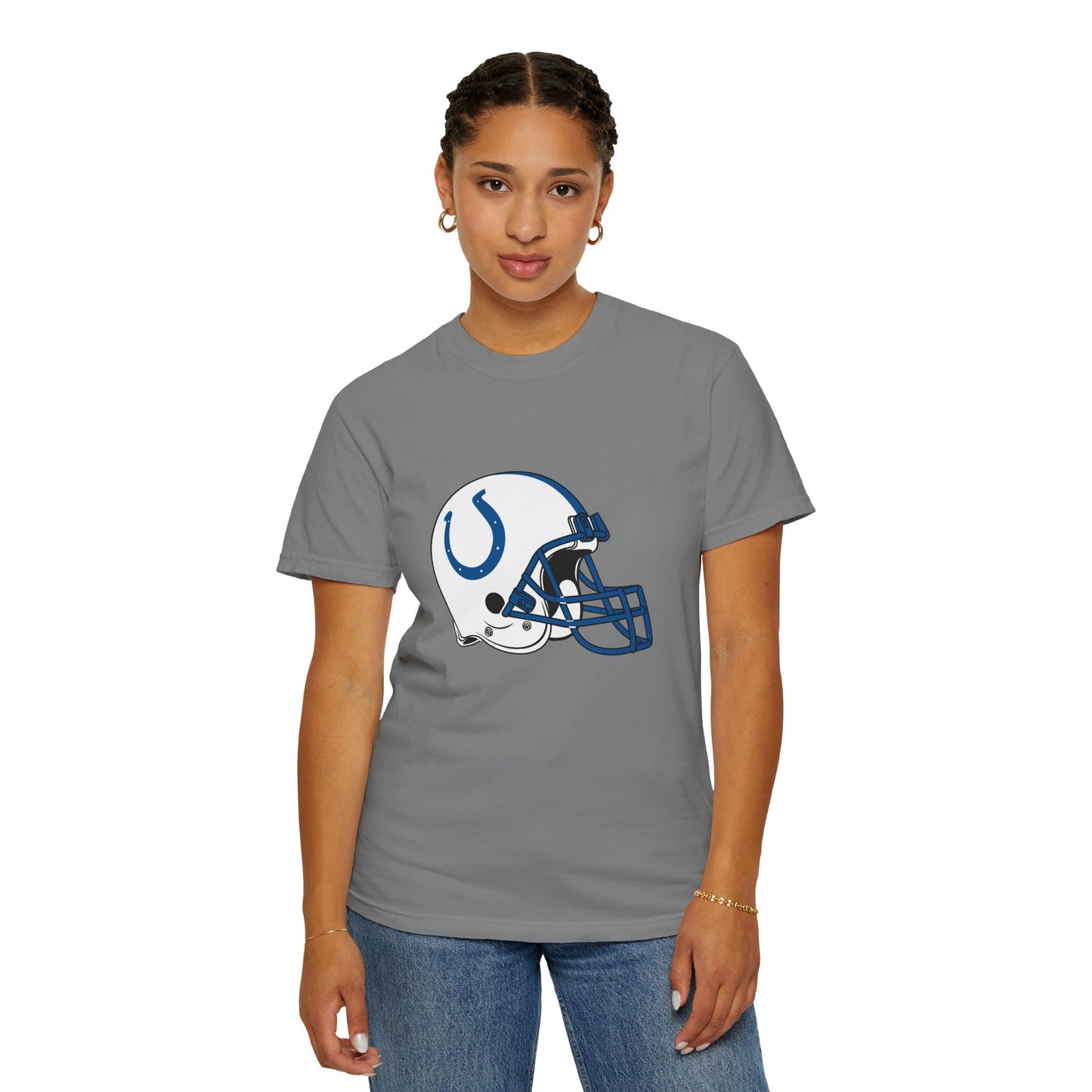 Indianapolis Colts Merchandise Garment-Dyed T-Shirt – Premium Cotton Tee for Customization