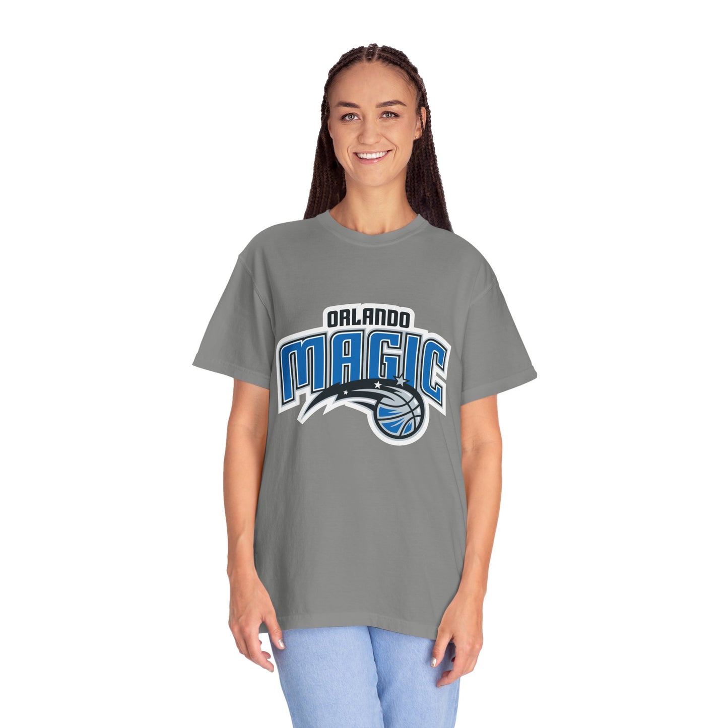 Orlando Magic Hoop Lifestyle Garment-Dyed T-Shirt – Premium Cotton Tee for Customization