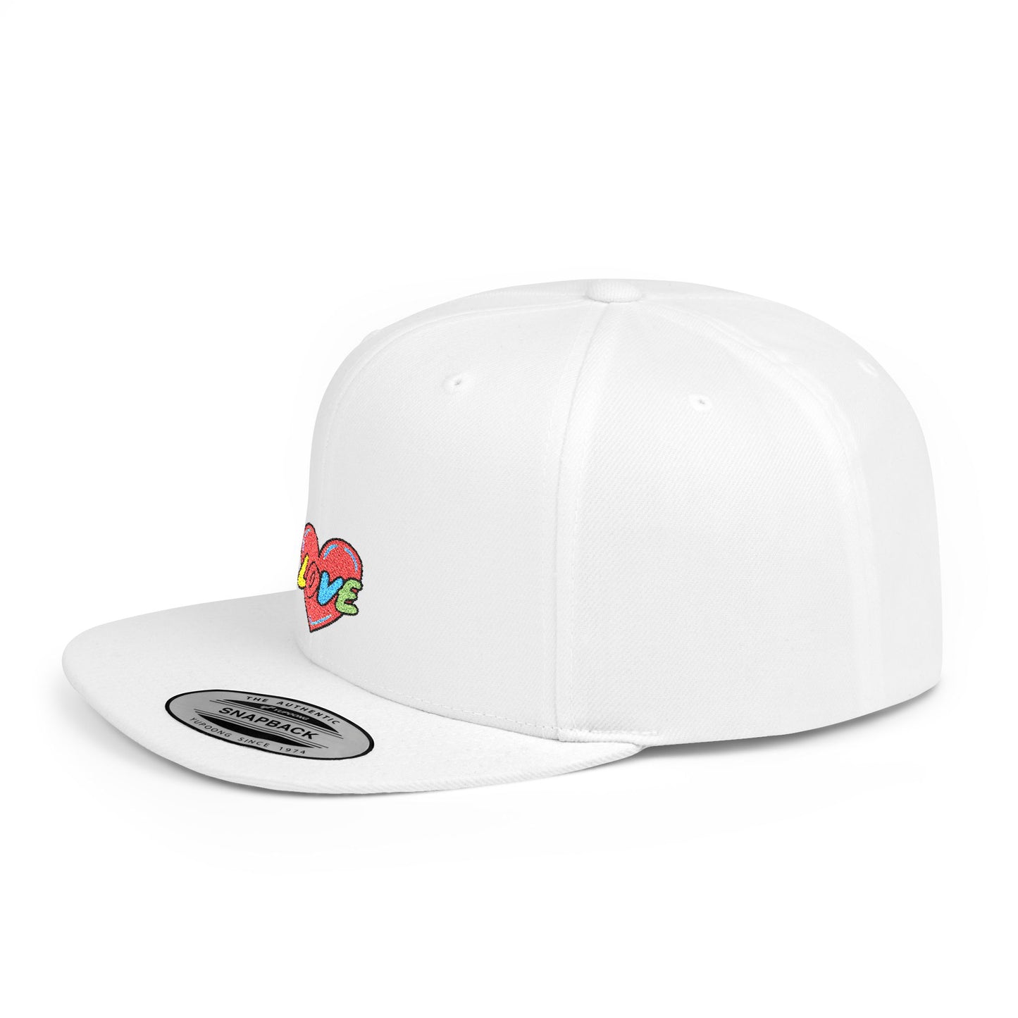 Icons Embroidered Love 2 Flat Bill Snapback – Lightweight, Custom Fit, Premium Quality