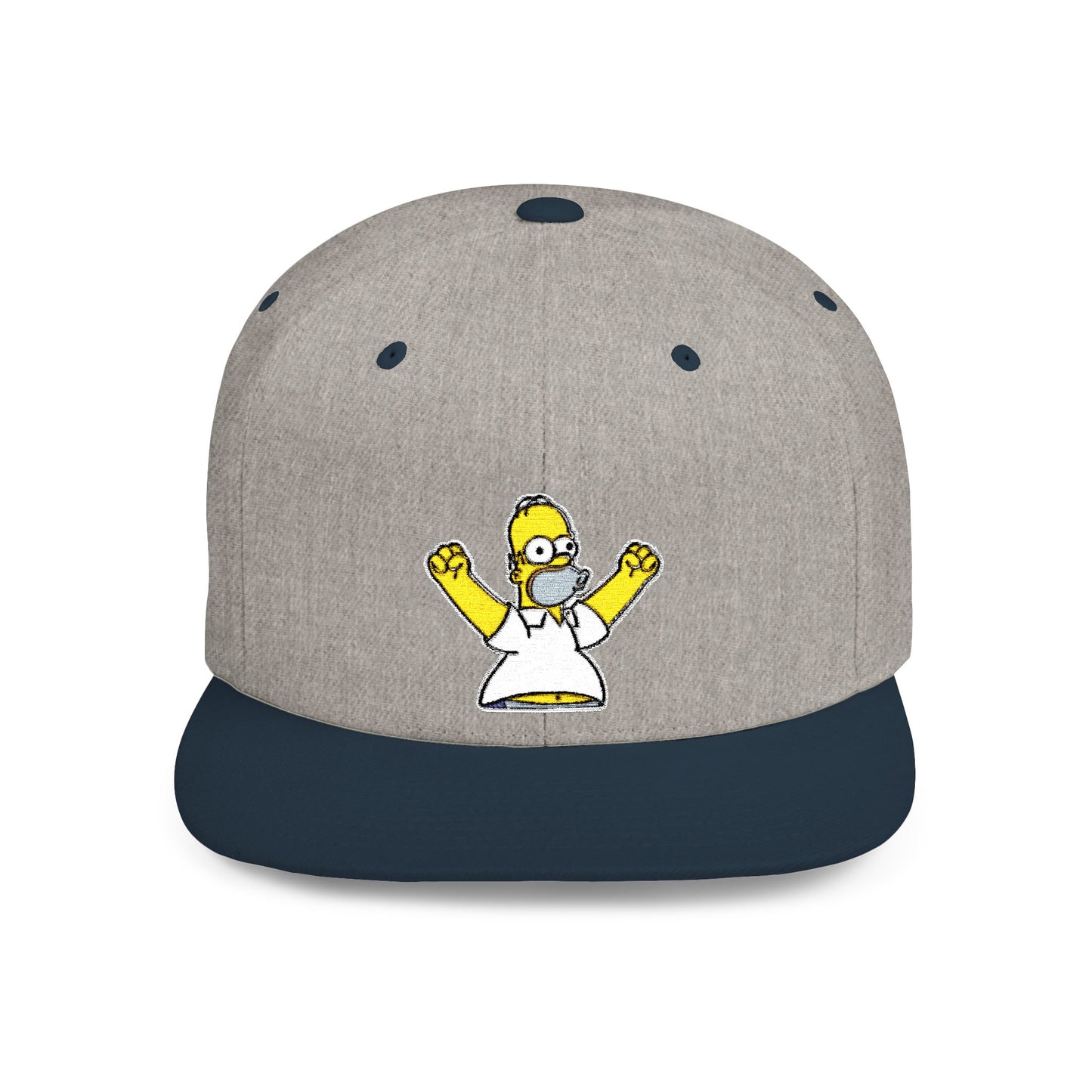 Homer Simpson Flat Bill Snapback – Lightweight, Custom Fit, Premium Quality