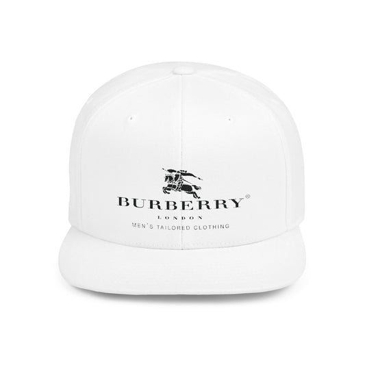 Burberry London Flat Bill Snapback – Lightweight, Custom Fit, Premium Quality