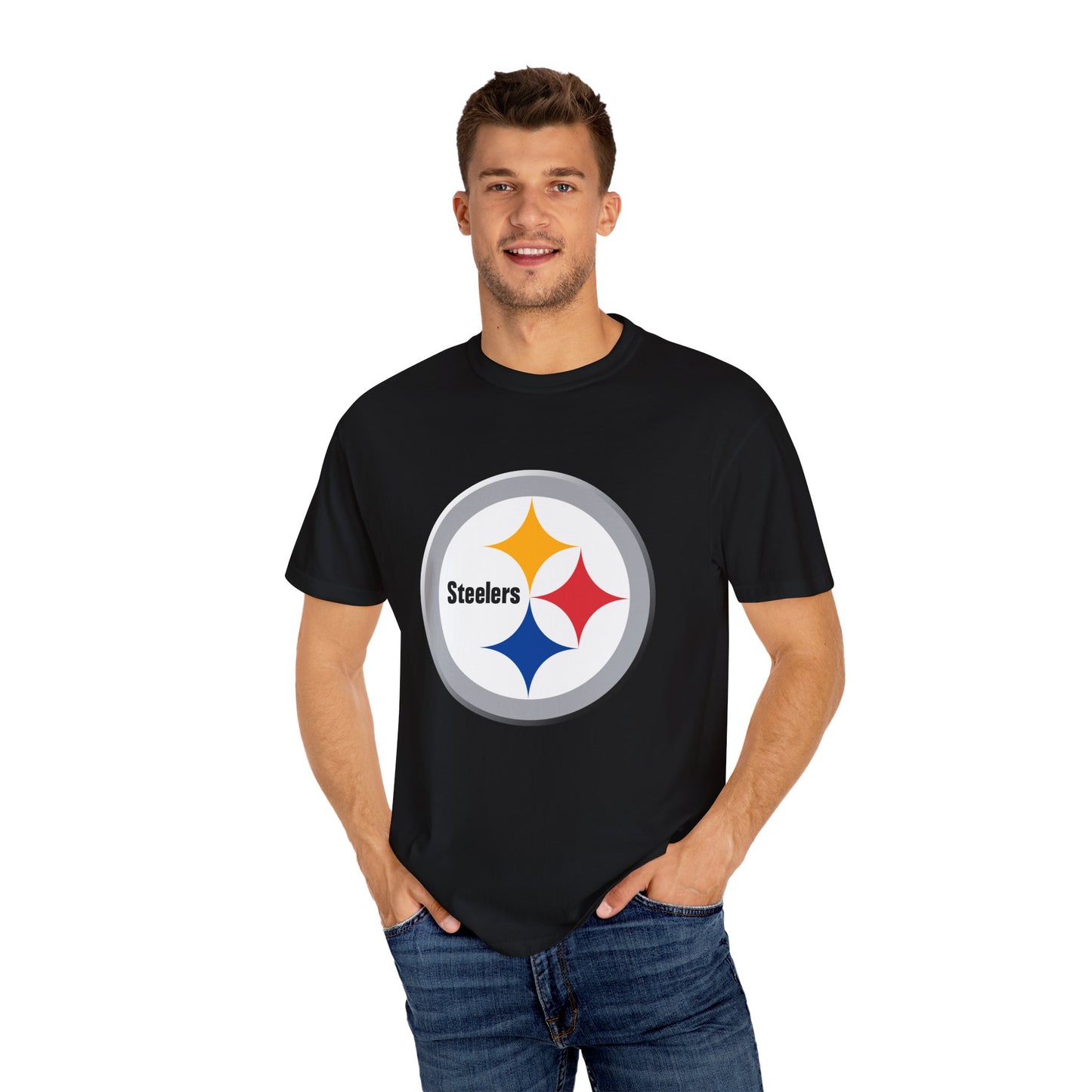 Pittsburgh Steelers Gear Garment-Dyed T-Shirt – Premium Cotton Tee for Customization