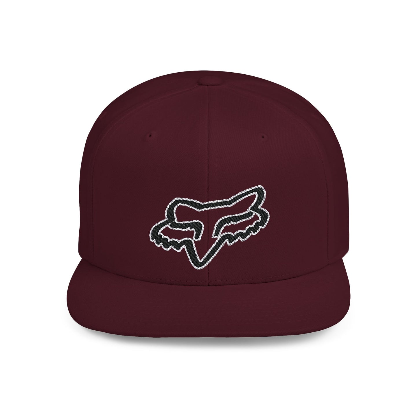 Fox Flat Bill Snapback – Lightweight, Custom Fit, Premium Quality