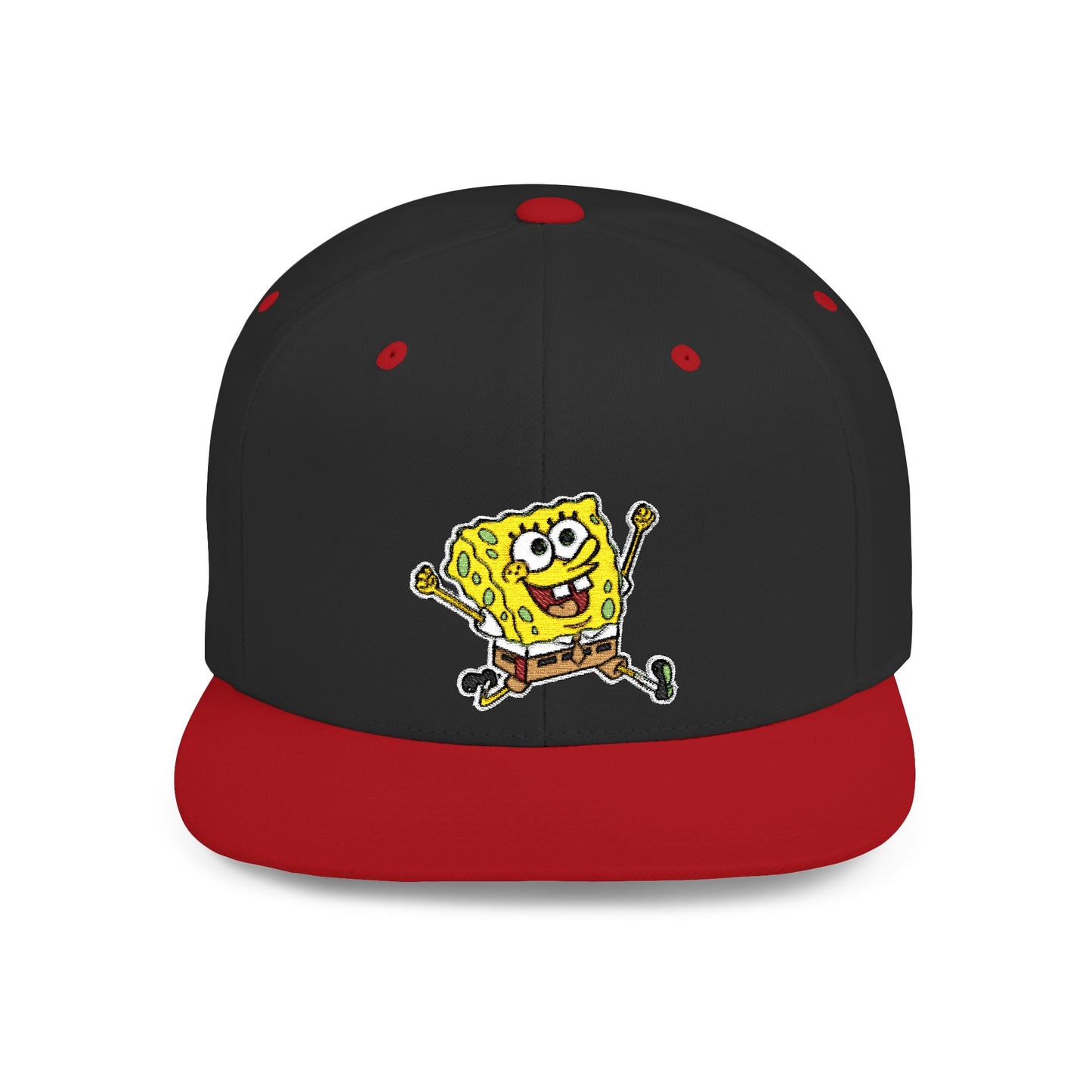 SpongeBob SquarePants Himself Flat Bill Snapback – Lightweight, Custom Fit, Premium Quality